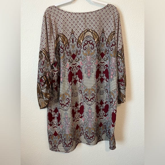 Tua Plus SZ 2XL Multi Color Bohemian Tunic Top - Picture 2 of 5